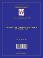 thiết kế, chế tạo mô hình điều khiển đường ống nạp 