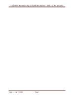 QUẢN TRỊ CHIẾN LƯỢC Chiến lược phát triển Công ty cổ phần Bia Sài Gòn – Bình Tây đến năm 2025