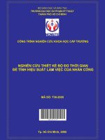 nghiên cứu thiết kế bộ đo thời gian để tính hiệu suất làm việc của nhân công 