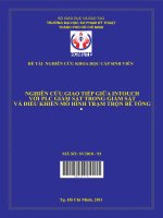 nghiên cứu giao tiếp giữa intouch với plc giám sát trong giám sát và điều khiển mô hình trạm trộn bê tông  