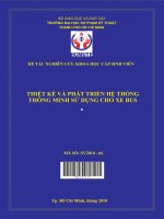 thiết kế và phát triển hệ thống thông minh sử dụng cho xe bus 