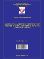 nghiên cứu các phương pháp tính toán thiết kế điện của công trình dân dụng (tòa nhà cao tầng) 