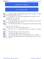 BT HÌNH học 10   CHƯƠNG i  VÉCTƠ 