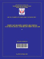 thiết kế bộ điều khiển hệ thống cân bằng ball and beam trên matlab