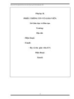 bài dự thi liên môn Văn cấp 3