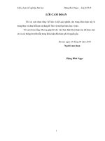 Một số giải  pháp chủ yếu phát triển nuôi cá lồng tại các hộ nông dân ven sông đà khu vực thành phố hòa bình tỉnh hòa bình