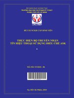 thực hiện bộ truyền nhận tín hiệu thoại sử dụng điều chế ask 