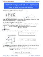 NỘI DUNG ôn   tọa độ KHÔNG GIAN OXYZ 