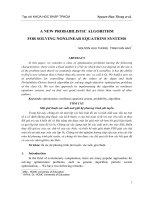 A new probabilistic algorithm for solving nonlinear equations systems