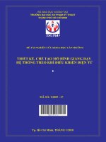 thiết kế, chế tạo mô hình giảng dạy hệ thống treo khí điều khiển điện tử 