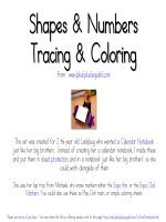 sách tô màu và tập viết cho bé