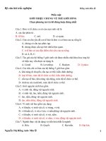 Tổng hợp các câu hỏi trắc nghiệm môn sinh học