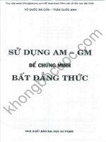 Sử dụng AM GM để chứng minh bất đẳng thức võ quốc bá cẩn 