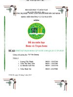 Thiết kế hệ thống bơm và trạm bơm quận 12