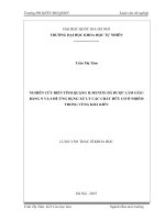 Nghiên cứu biến tính quặng ilmenite đã được làm giàu bằng n và s để xử lý các chât ô nhiễm hữu cơ trong vùng khả kiến 