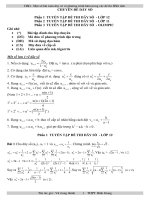 Bồi dưỡng HSG cấp tỉnh  chuyên đề dãy số