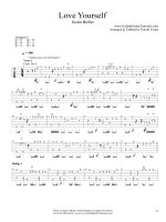 tab Love yourself  guitar