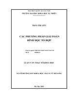 Các phương pháp giải toán hình học tổ hợp 