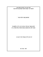 Nghiên cứu sắt lỏng với sự trợ giúp của phương pháp khai khoáng dữ liệu 