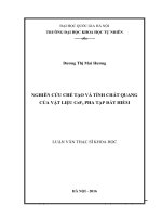 Nghiên cứu chế tạo và tính chất quang của vật liệu cef3 pha tạp đất hiếm 