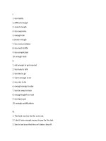 Giải bài tập Clauses and Phrases of Result I Sách Giải thích ngữ pháp Tiếng Anh