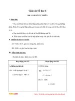 Giáo án Số học 6 chương 1 bài 3: Ghi số tự nhiên