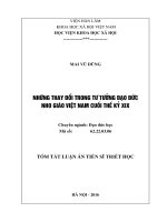 Những thay đổi trong tư tưởng đạo đức Nho giáo Việt Nam cuối thế kỷ XIX