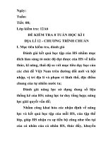 Đề Kiểm Tra 8 Tuần Học Kì 1 Lớp 12