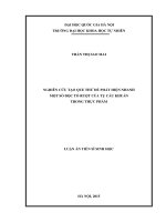 Nghiên cứu tạo que thử để phát hiện nhanh một số độc tố ruột của tụ cầu khuẩn trong thực phẩm 