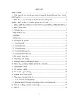 DỰ báo NHU cầu sử DỤNG đất đến năm 2020 PHƯỜNG PHƯƠNG NAM