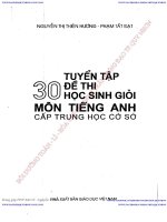Tuyển tập 30 đề THI học SINH GIỎI TIẾNG ANH THCS 01