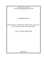 Kế hoạch quản lý môi trường cho một số dự án sửa chữa, nâng cấp hồ chứa thủy lợi tại miền trung 