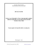 Nâng cao tính bền vững cho bộ điều khiển thích nghi phi tuyến khi tham số đối tượng thay đổi 
