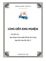 SKKN Ứng dụng công nghệ thông tin trong dạy học tập đọc lớp 5
