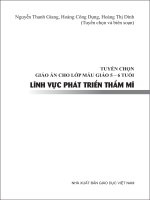 Giáo án âm nhạc, tạo hình cho trẻ 5  6 tuổi