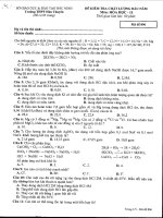 Đề thi khảo sát chất lượng đầu năm môn Hóa học lớp 11 trường THPT Hàn Thuyên, Bắc Ninh năm học 2016 - 2017