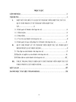 Bài tập học kì môn THƯƠNG mại 1