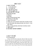 Sáng kiến kinh nghiệm Thiết kế một số hoạt động giới thiệu chủ đề mới  và kết thđề ở lứa tuổi mẫu giáo bé ở trường mầm non Định Công