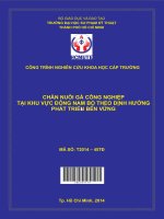 Chăn nuôi gà công nghiệp tại khu vực đông nam bộ theo định hướng phát triển bền vững 