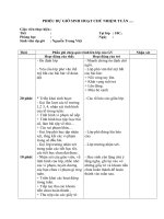 PHIẾU SINH HOẠT lớp