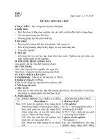 Giáo án hóa học lớp 8 năm học 2016 2017