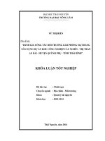 Đánh giá công tác bồi thường giải phóng mặt bằng dự án khu công nghiệp cầu nghìn – thị trấn an bài   huyện quỳnh phụ  tỉnh thái bình 