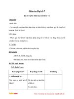 Giáo án Đại số 7 chương 1 bài 2: Cộng, trừ số hữu tỉ