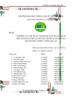 NGHIÊN CỨU ĐỀ XUẤT GIẢI PHÁP SẢN XUẤT SẠCH HƠN ÁP DỤNG CHO CƠ SỞ NẤU RƯỢU Ở XÃ IAHIAO, HUYỆN PHÚ THIỆN, TỈNH GIA LAI