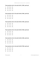 TOEIC based exercises part2 questions 