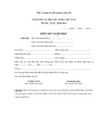 Đơn xin nghỉ học