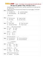 Bài tập tiếng Anh lớp 6 Unit 4: Big Or Small Số 1