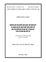 Nghiên cứu đặc điểm lâm sàng, mô bệnh học và đánh giá kết quả phẫu thuật điều trị ung thư biểu mô tế bào vảy, ung thư biểu mô tế bào đáy của da vùng đầu mặt cổ