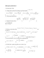 Bài tập ôn tập toán cao cấp 2 giải tích