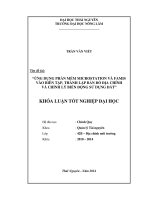 Ứng dụng phần mềm microstation và famis vào biên tập, thành lập bản đồ địa chính và chỉnh lý biến động dử dụng đất 